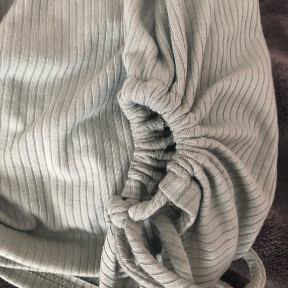 Forever 21 light sage green high neck cut out tank. Medium - Picture 3 of 4